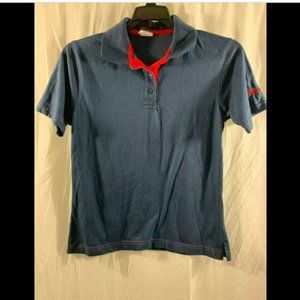 Womens CVS Pharmacy Blue/Red Polo Shirt Size Small